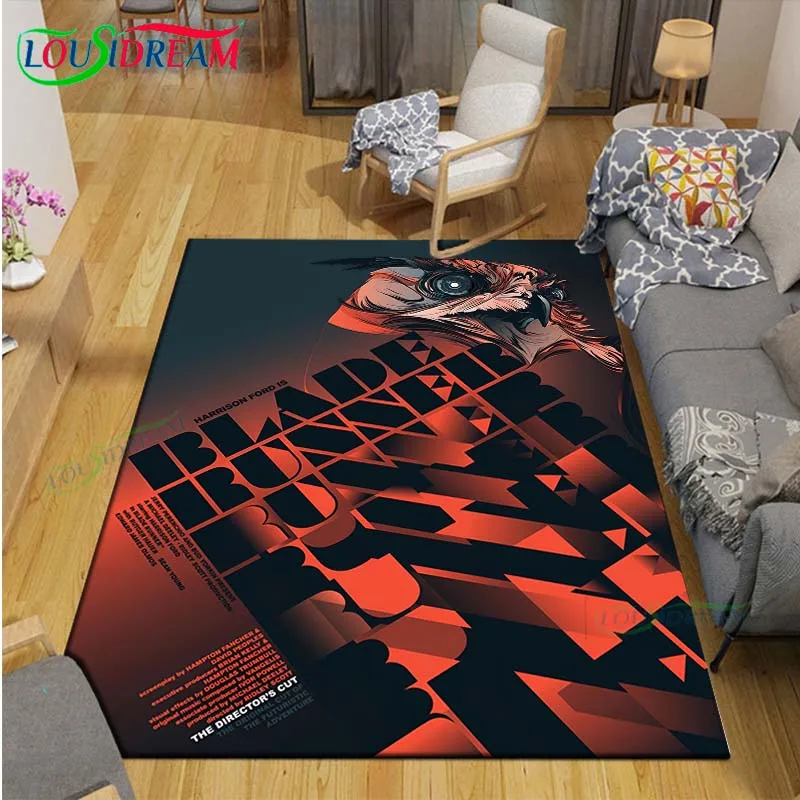 Famous Film B-Blade Runner  Printed  Carpets Living Room Bar Area Rug  Bedroom Mats Yoga Mat Large  Coffee Tables