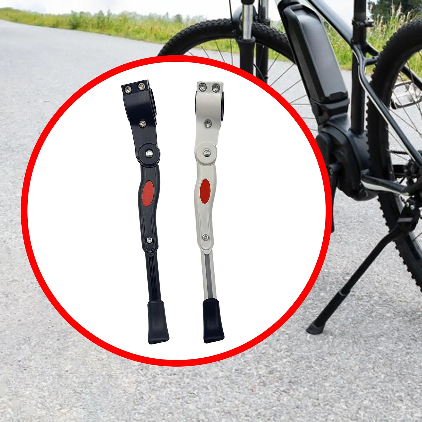 Bicycle Kickstand Cycling Resting Adjustable Non Slip Foot Support Bicycle Leg Rack Accessory for Mountain Bike Bike Kickstand