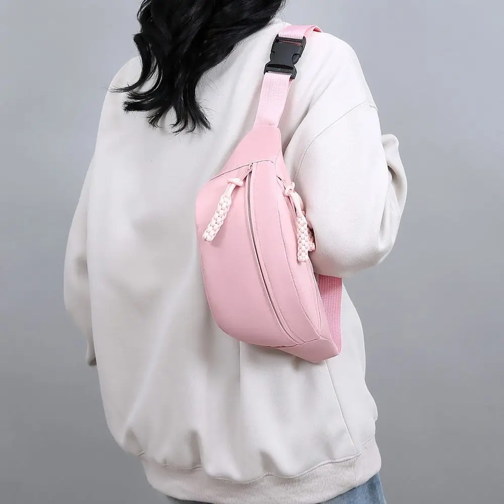 Oxford Cloth Women's Chest Bag Multi Pocket Adjustable Strap Waist Bags Quick Release Buckle Lightweight Crossbody Bag