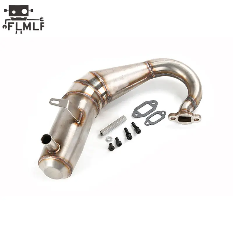 

Rc Car Gas R2 Built-in Muffler Stainless Stee Exhaust Pipe Set for 1/5 Losi 5ive-t Rofun Rovan LT King Motor X2 Truck Parts