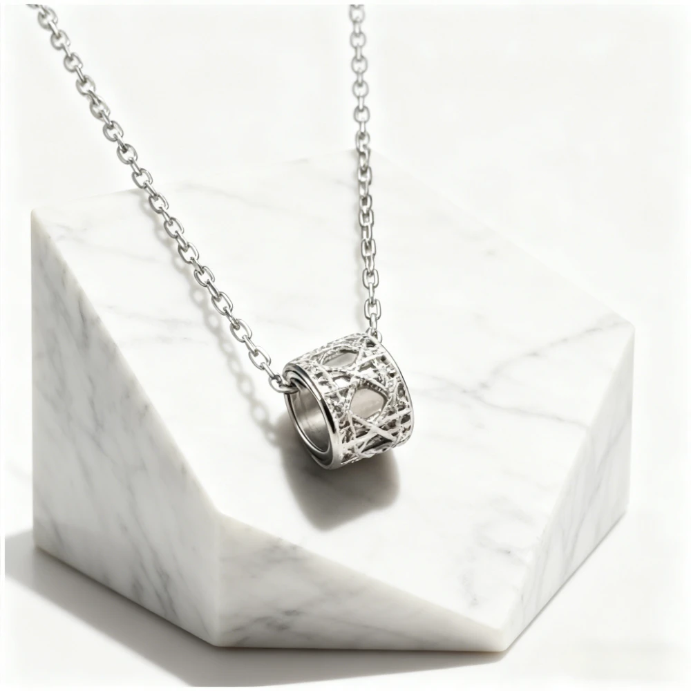 

2025 Trendy Jewelry European American Rose Gold Top Quality Pendant Necklace Women Luxury Wedding Gift Trendy Jewelry