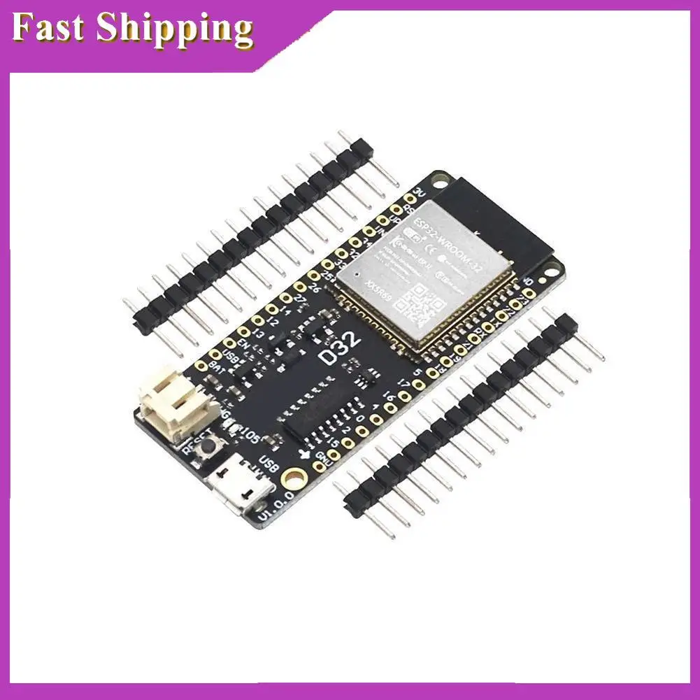 

ABRI-D32 V1.0.0 Плата разработки Wi-Fi Bluetooth на базе ESP-32 Esp32 ESP-WROOM-32 4 МБ FLASH, совместимая с Arduino Micropython