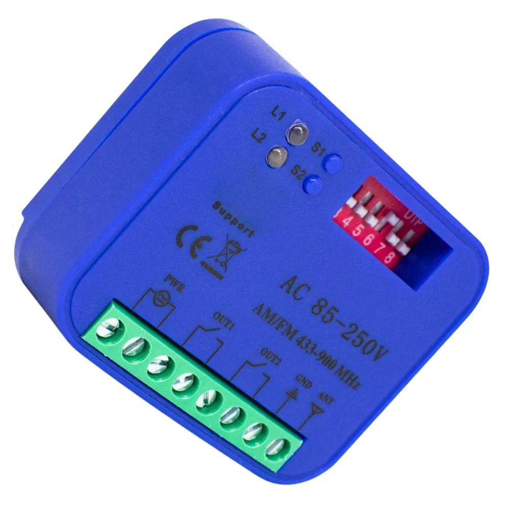 

Garage Door Receiver Controller for Smart Life and Smart Apps with RF Remote Compatibility 280-915MHz 85-250V AC/DC
