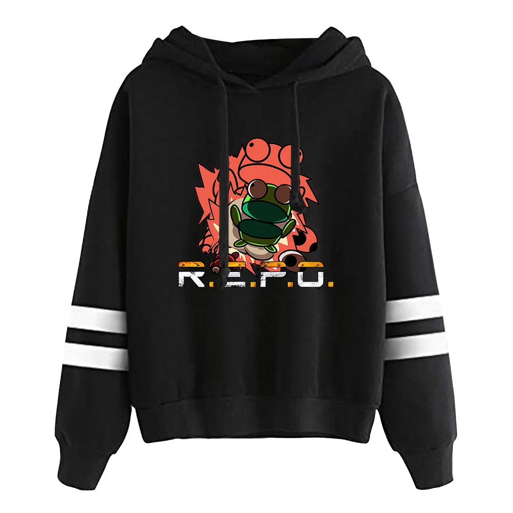 

Hot Game R.E.P.O. Robot Game Merch Hoodies Pocketless Parallel Bars Sleeve Sweatshirt Casual Clothes Everyday Wear