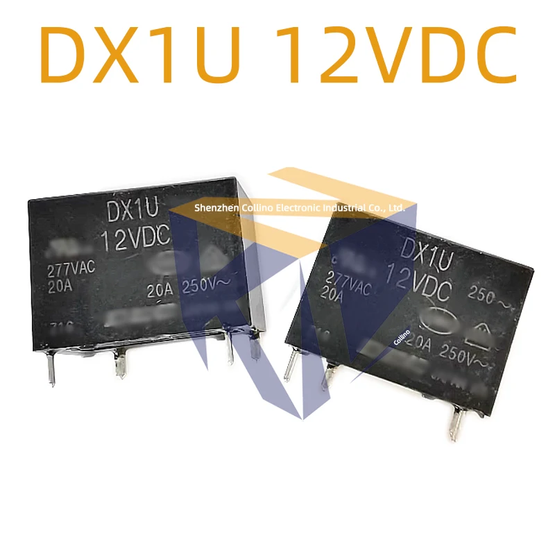 3pcs DX1U 12VDC 12VDC 20A 12V 4-pin relay