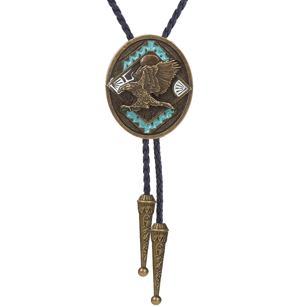 Indian Totem Eagle Bolo tie