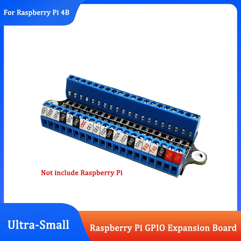 

Плата расширения Raspberry Pi GPIO, мини-винтовая клемма, 40P, наклейка с выводами, акриловая пластина с отверткой для RPI 4B