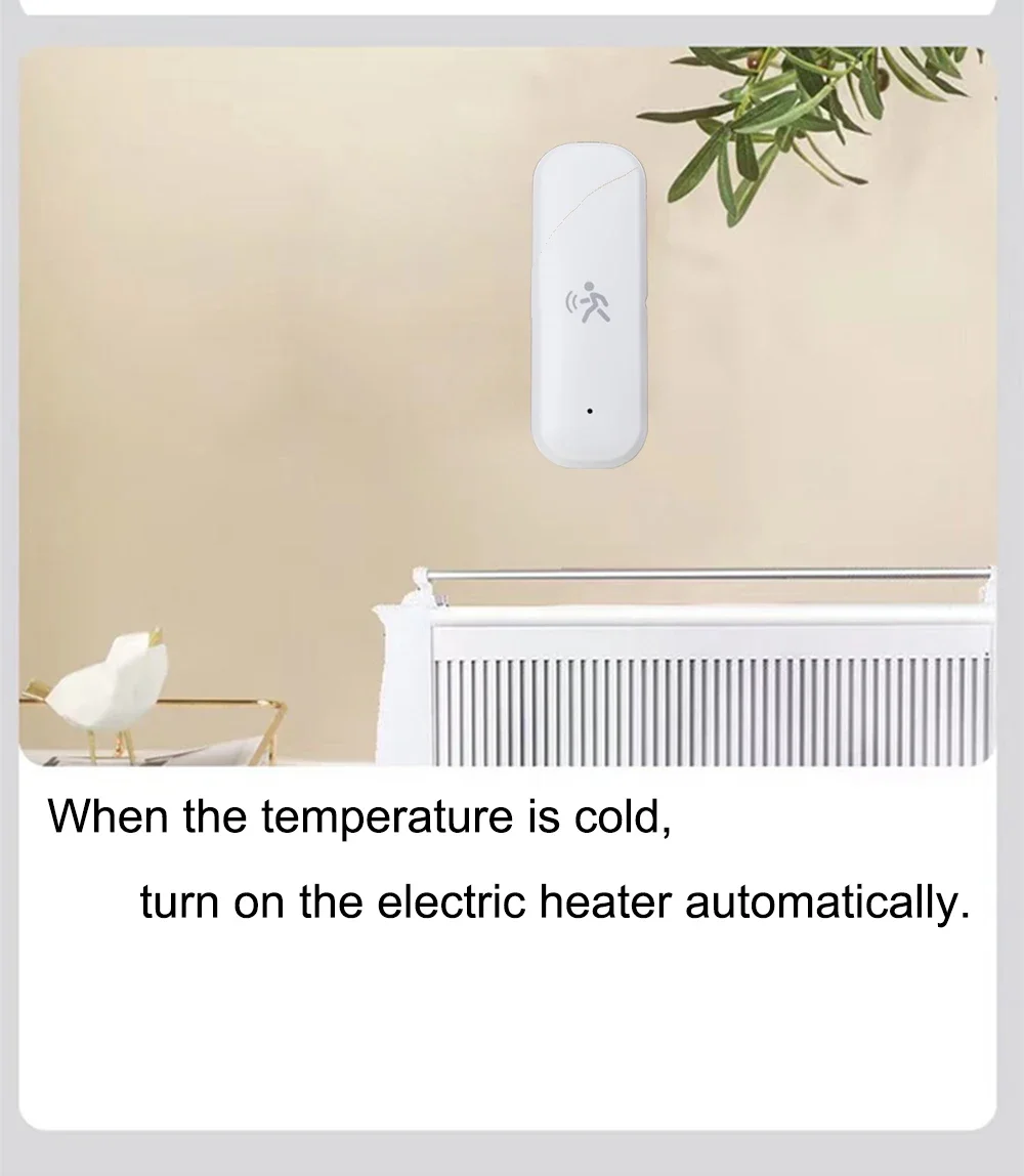 Zigbee 10G MmWave Radar-Bewegungssensor, Personendetektor mit Beleuchtungs-, Temperatur- und Feuchtigkeitssensor, unterstützt Tuya Hub Zigbee2MQTT – Detail 8