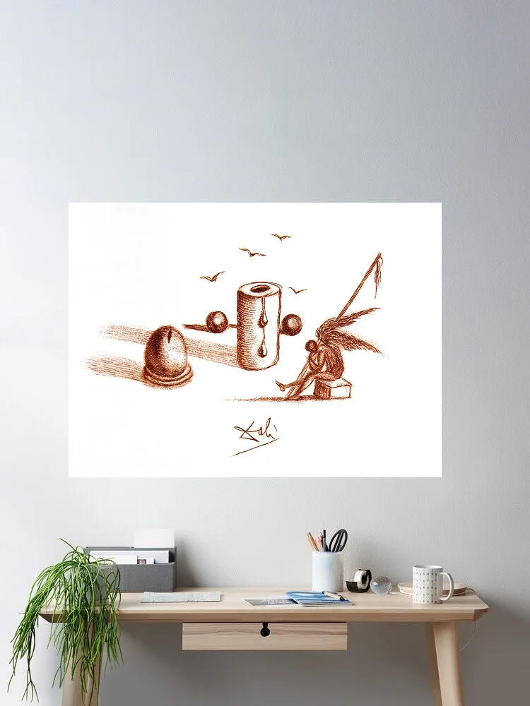 Ilustración de Casanova I de Salvador Dalí, póster impreso en lienzo, decoración para sala de estar, cuadro para pared del hogar