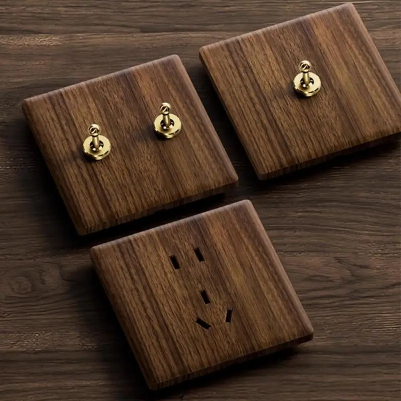 Antique Wall Lamp Toggle Switches Home Decoration With Metal Lever Bedside Wall Lamp Switches Wall Mount Panel D2RD
