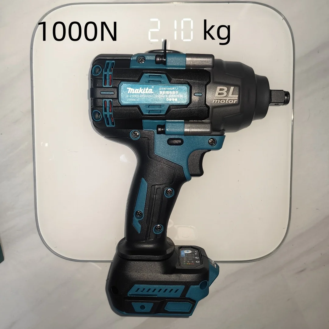 Makita-llave de extracción de reparación de neumáticos de coche sin escobillas, fuente de alimentación de batería de litio de 18V, Cañón de aire de