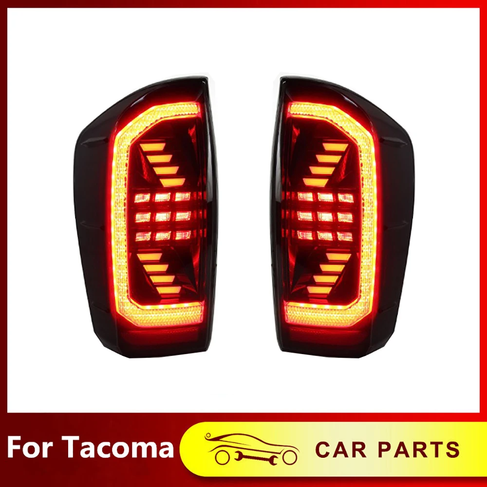 

Car Taillight Modified Tail Lamp Assembly 2016-2023 For Toyota Tacoma LED Rear Lamp Turn Signal Brake Reverse Light Tail Light