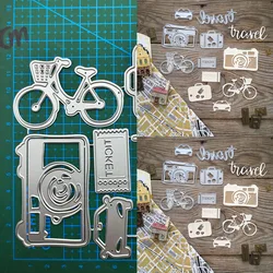 DIY wykrojniki do roweru samochodowego wykrojniki do wycinania metalu stemple do scrapbookingu wytłaczania kart papierowych szablony do dziurkowania na granicy