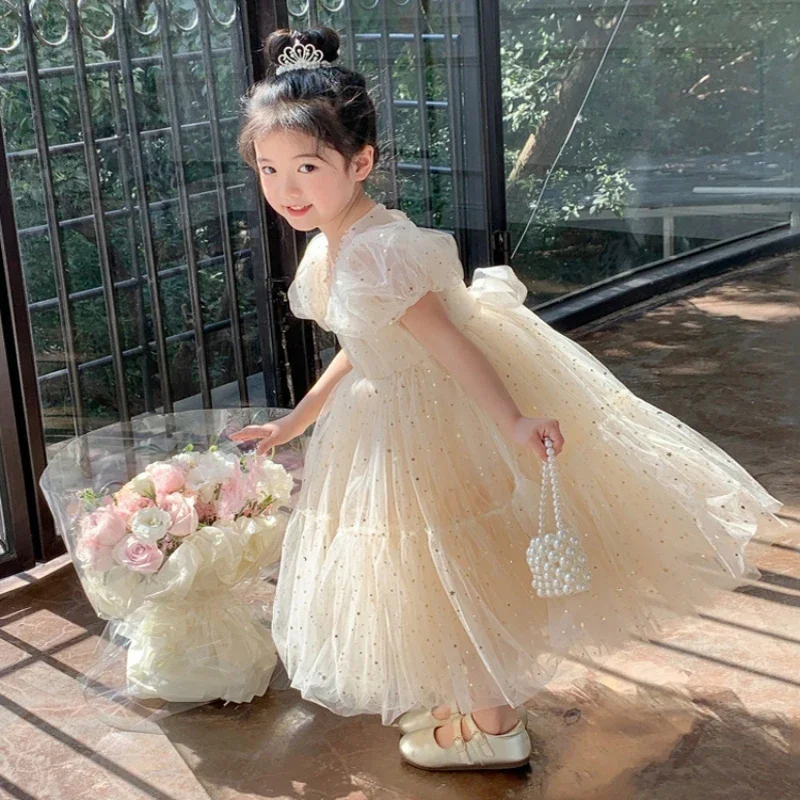 open lace back dress Posh Peanut Girl's Disney Belle Tulle Dress in Yellow, 10Y-12Y, Viscose from Bamboo main image 0