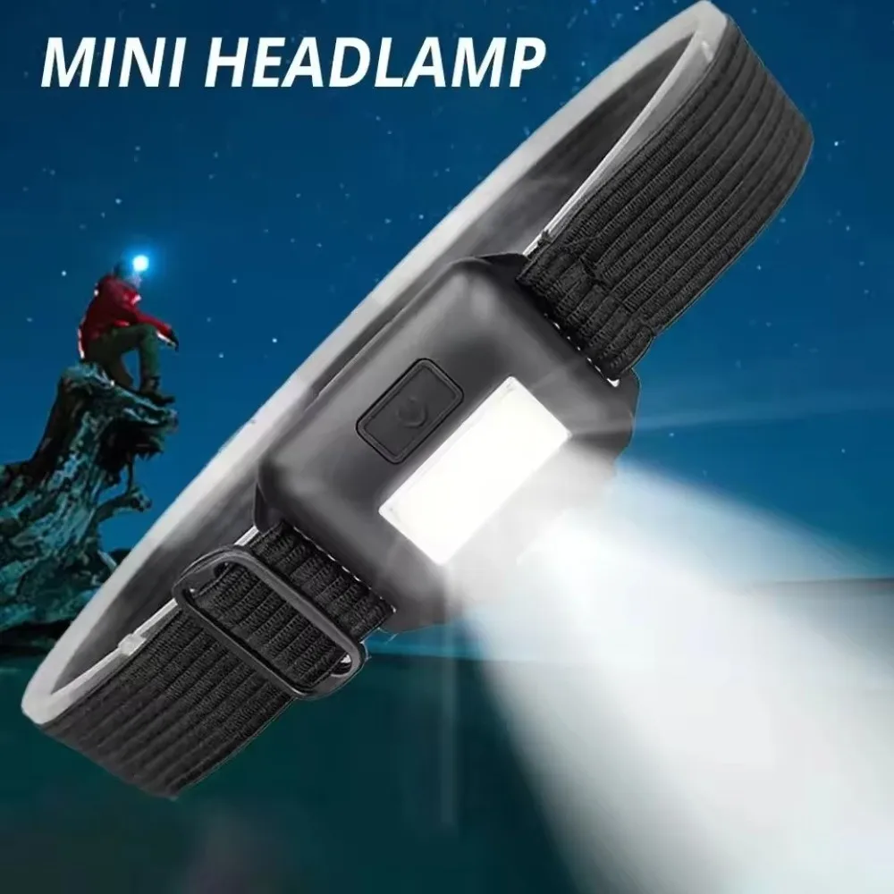 New Super Bright LED Headlamp Strong Light Head-mounted Flashlight Cap Light Lighting Outdoors Head Light Night Riding