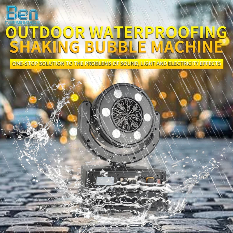 

Waterproof Moving Head Bubble Machine 90W Led DJ Bubble Machine with Remote Control Stage Special Effect for Party Event Wedding