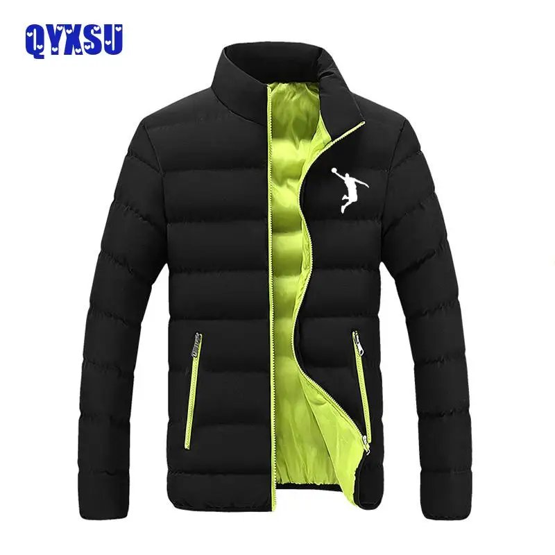 2024 Herren Warme Jacke Winter Parka Mantel Stehkragen Wind Jacke Dicke Schwarze Freizeit Kleidung Michael Coat