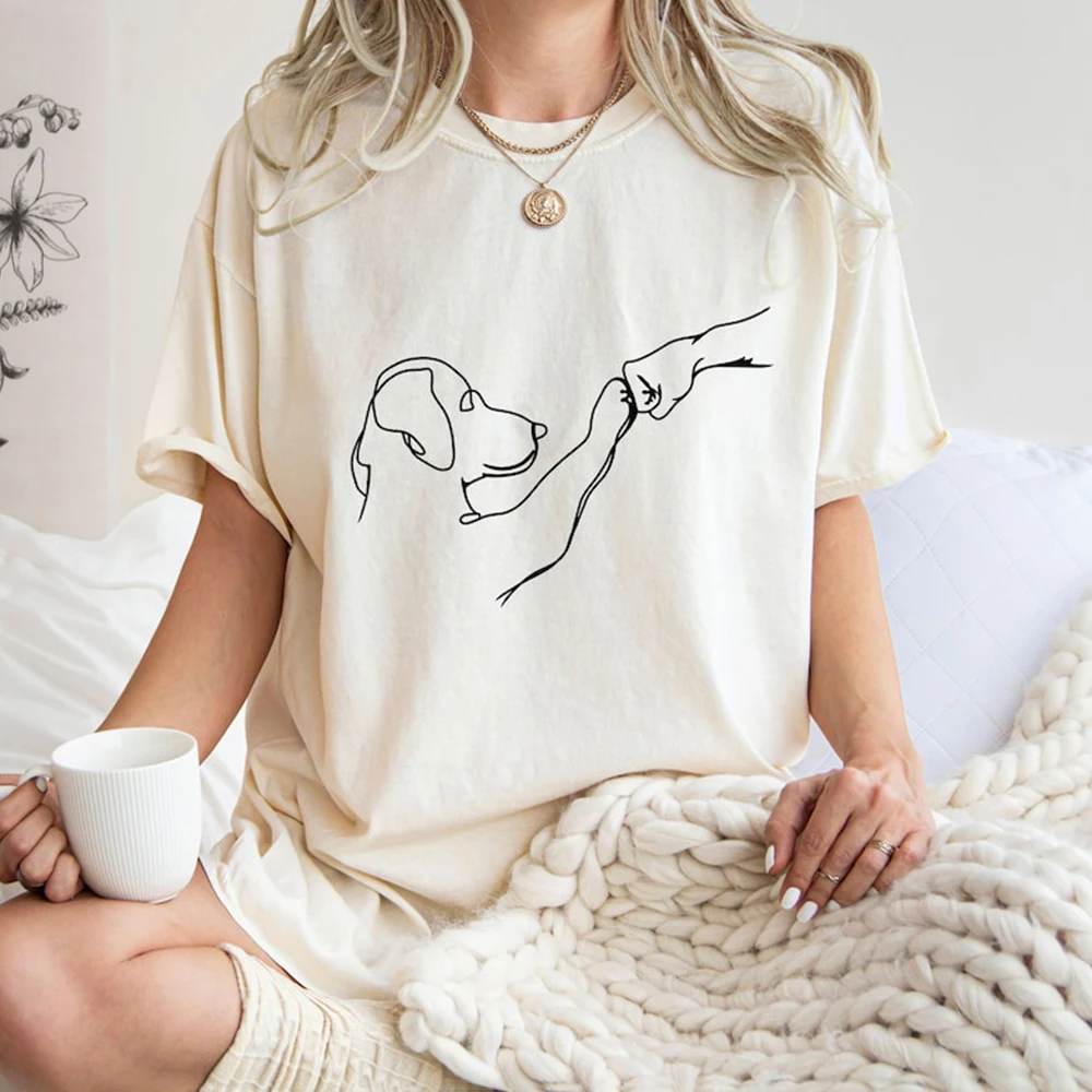 Paw Friend Shirt Friendship Fist T Shirt Animal Lover Tee Dog Lover Casual Short Sleeve For Dog Owner Gift For Pet Lovers