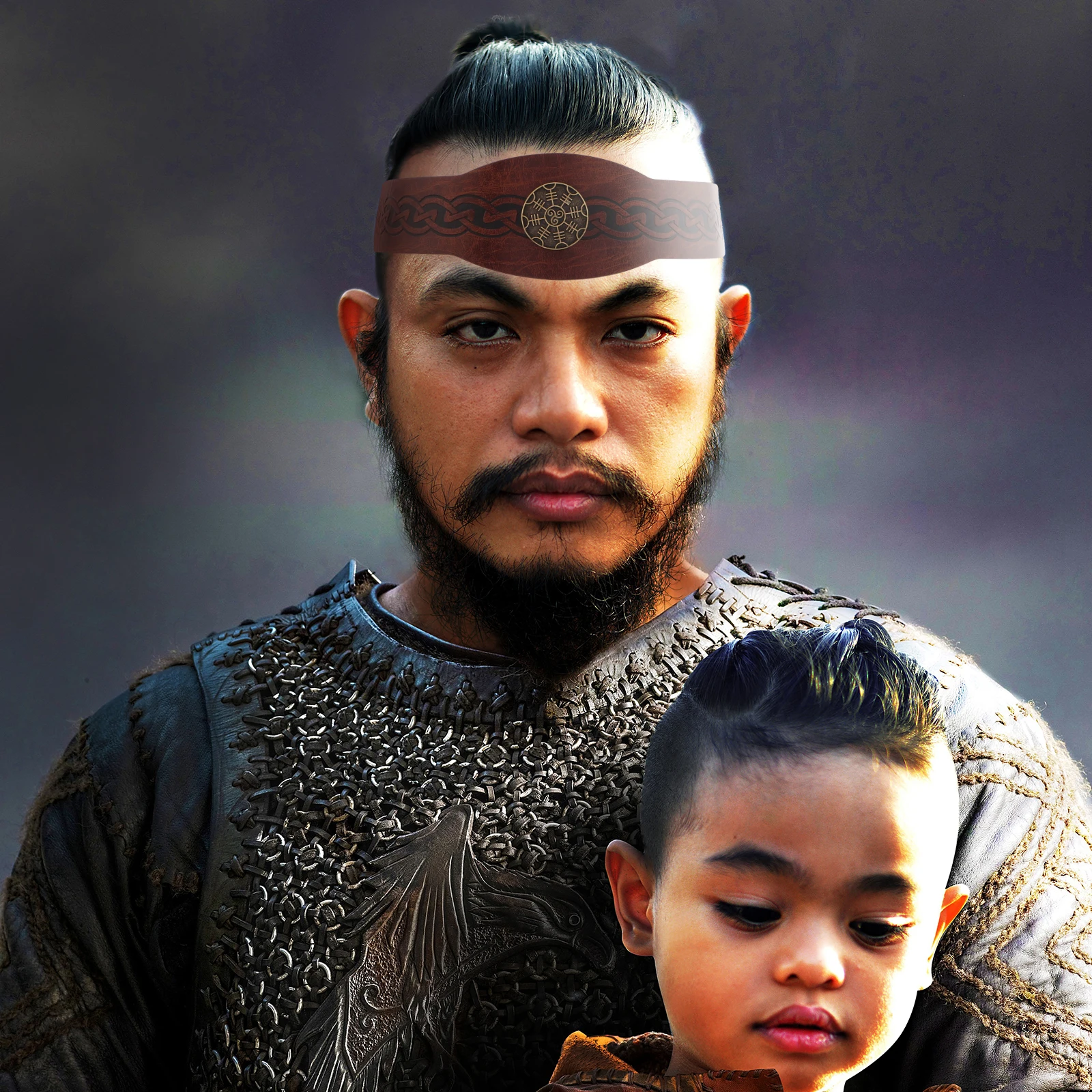 

Vintage Viking Arc Headband Retro Medieval Headpiece Handmade Viking Headwear for Renaissance Cosplay and Themed Parties