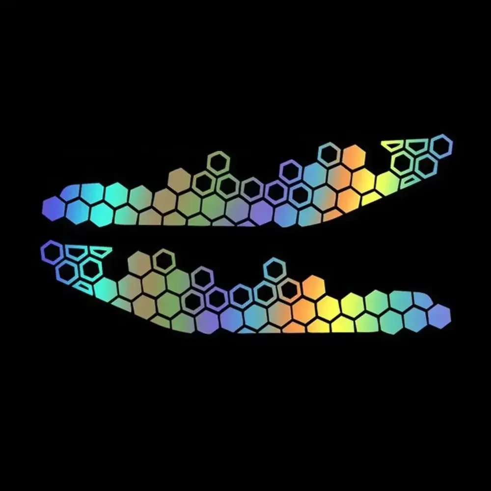 ملصقات رأس الدراجة النارية على شكل قرص العسل ملصق تزيين للدراجات النارية ملصق فينيل لاصق لتزيين رأس الجسم للدراجة النارية