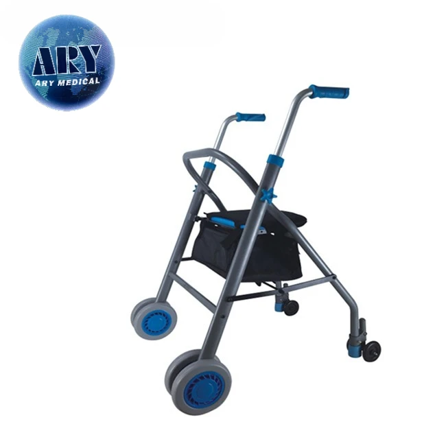 Folding Aluminum shopping rollator walker with Seat For Elder