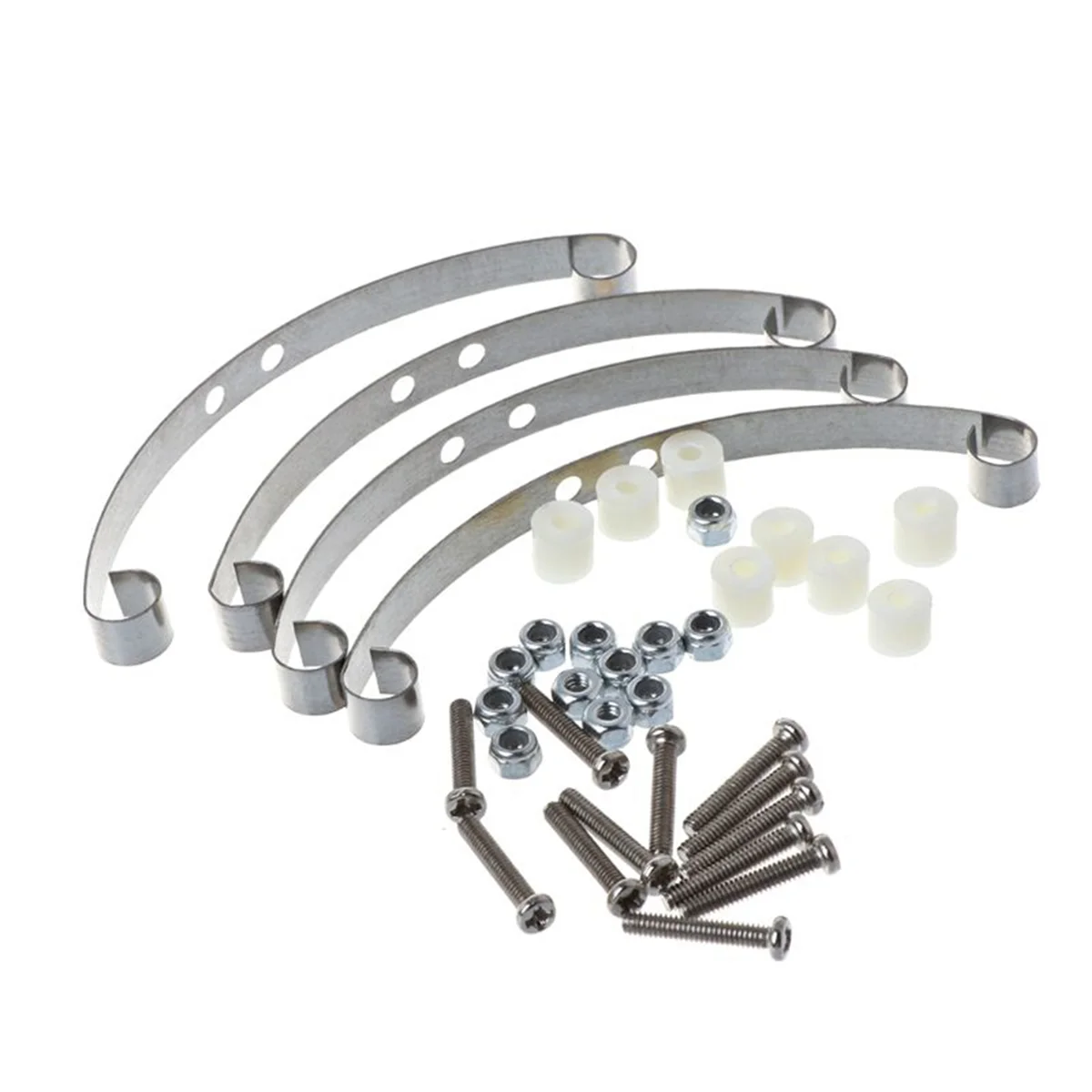 A44U 3X Steel Leaf Spring Suspension Set for B14 B16 B24 B36 Ural Q60 Q61 Q62 Q63 Q64 6X6,Silver