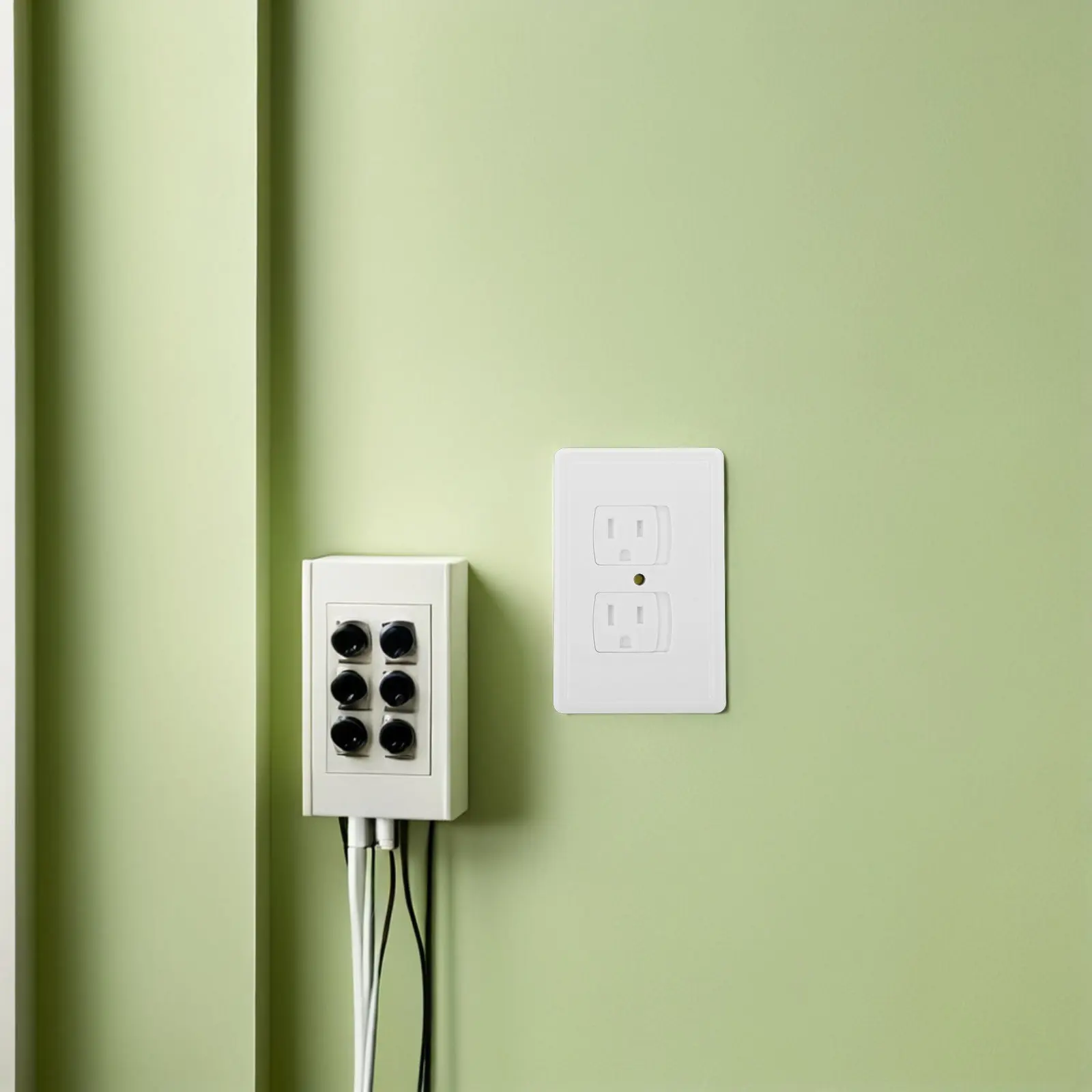 

4Pcs Anti Electric Shock Outlet Covers Child Safety Self Closing Baby Proofing Wall Socket Cover Power Plug Protectors 4.7x2.9