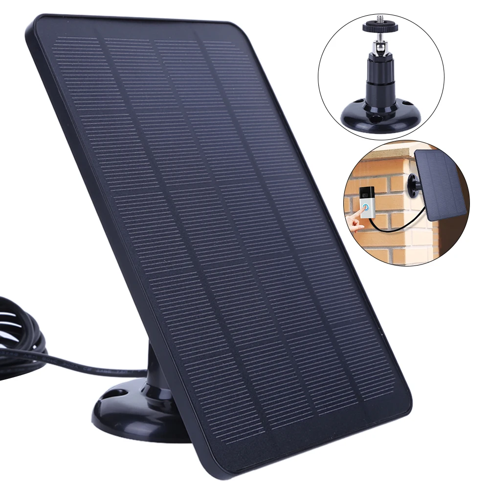 Waterproof 4W 5V Solar Charger for Ring Doorbell