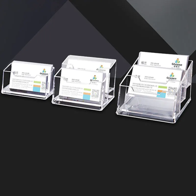 Klar Acryl Desktop Visitenkarte Halter Display Steht Transparent