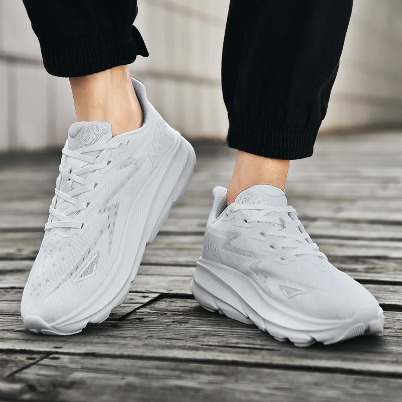 

2025 cross-border couple shoes breathable mesh sneakers shock-abbreathing wear-resistant running shoes student casual shoes