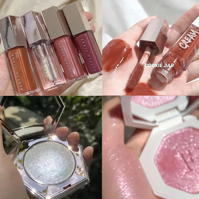 フェンティビューティー リップスティック ウォーターグロス ハイライトミラー ラスティング ダイヤモンド フェイシャルイルミネーションパウダー（顔に細かな輝き効果）