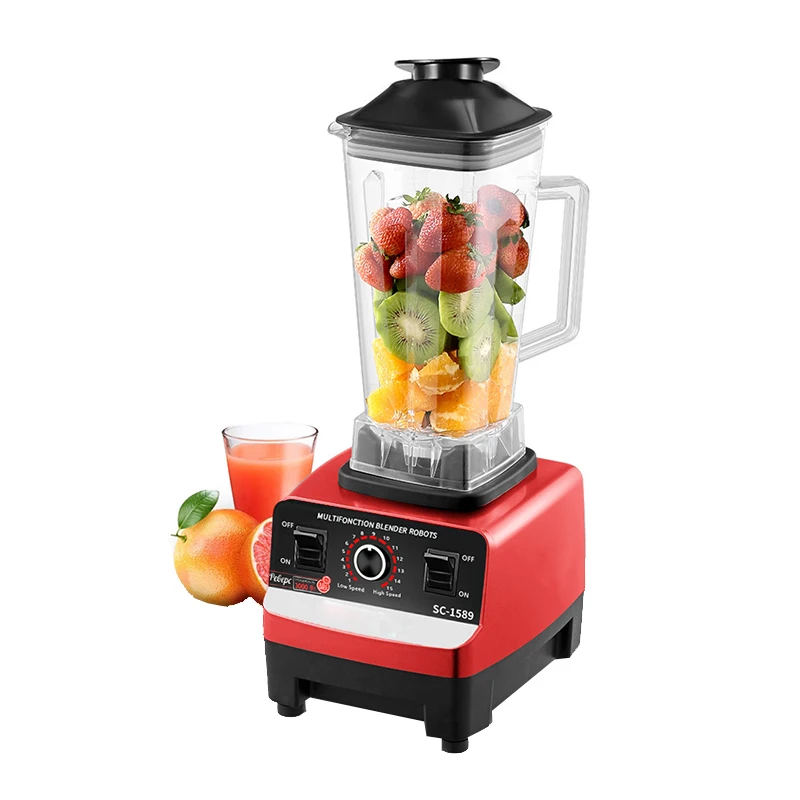 

CANDIMILL Blender Commercial Home Kitchen Mixer Juicer Fruit Food Processor Ice Smoothies Blender 2.5L 4500W