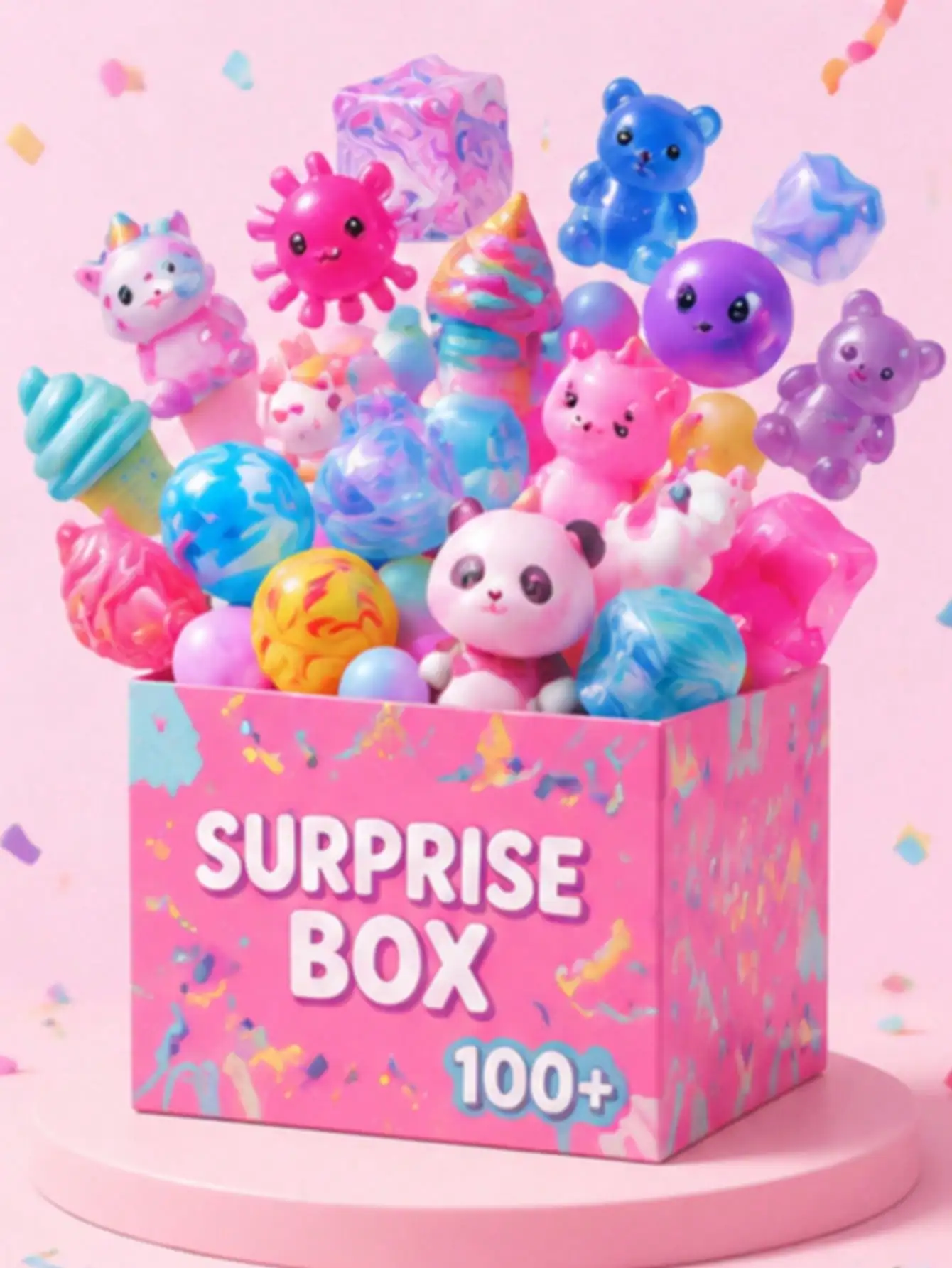 

2026 Squishy Mystery Box, High-Quality Silicone, Slow Rise, Cute Expressions, Random 1pc Blind Box, Collectible Series With Rare Chase Piece, Ideal For Stress Relief Unboxing.