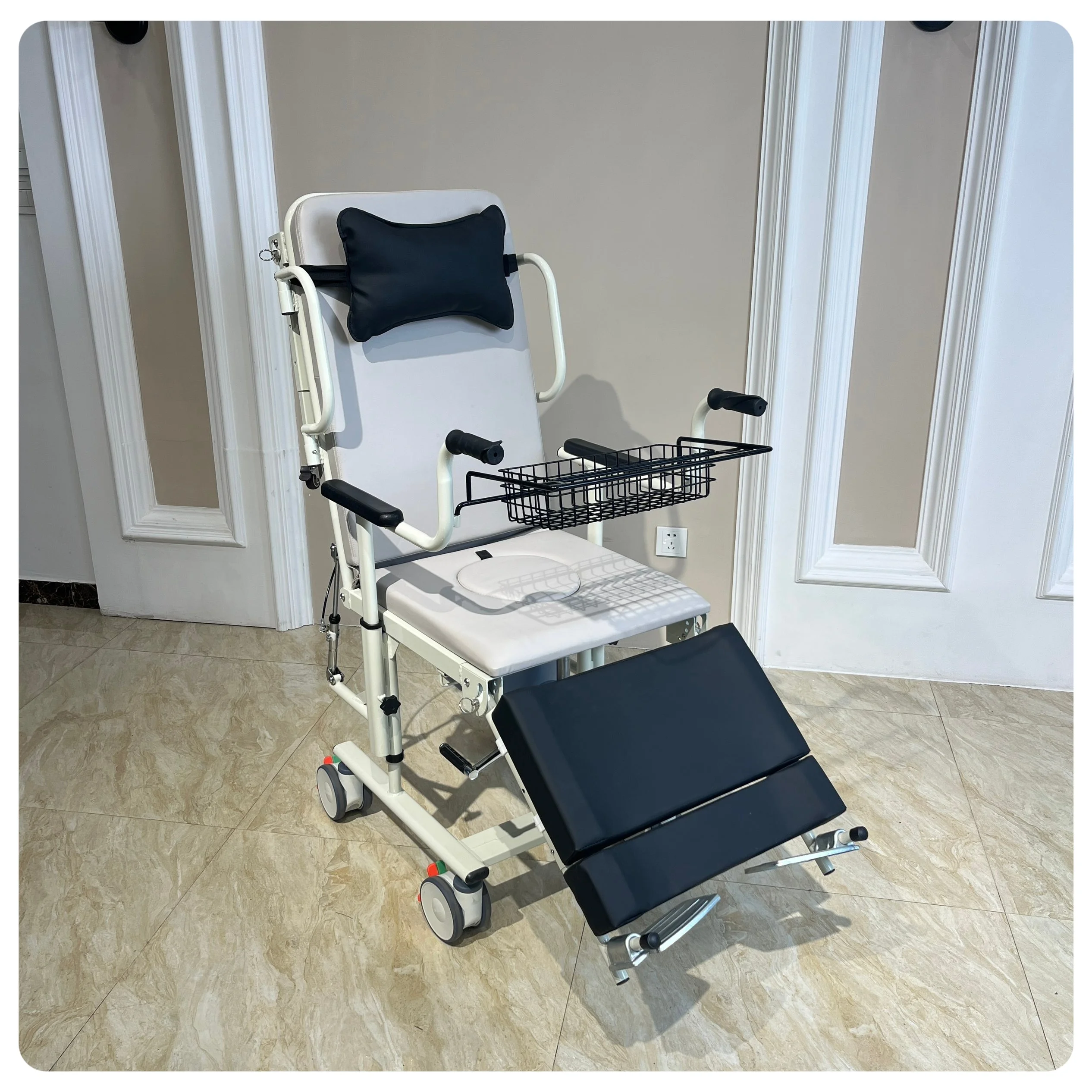 Intelligent Patient Transfer Vehicle for Paralyzed Bathroom Safety Adjustable Lifting Rehabilitation Therapy Supplies
