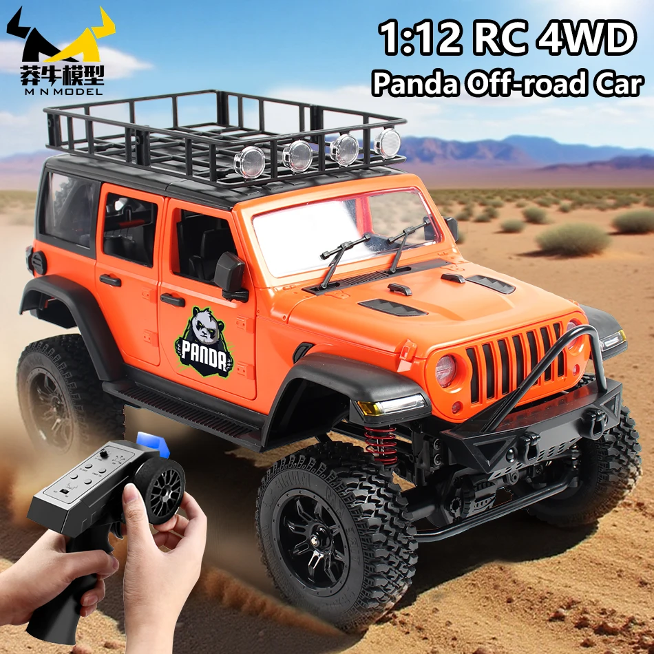 

MN МОДЕЛЬ 1:12 4WD Пульт дистанционного управления Внедорожник Панда Внедорожник Грузовик Рок-гусеничный автомобиль для скалолазания Коллекция багги Игрушка для взрослых Подарок