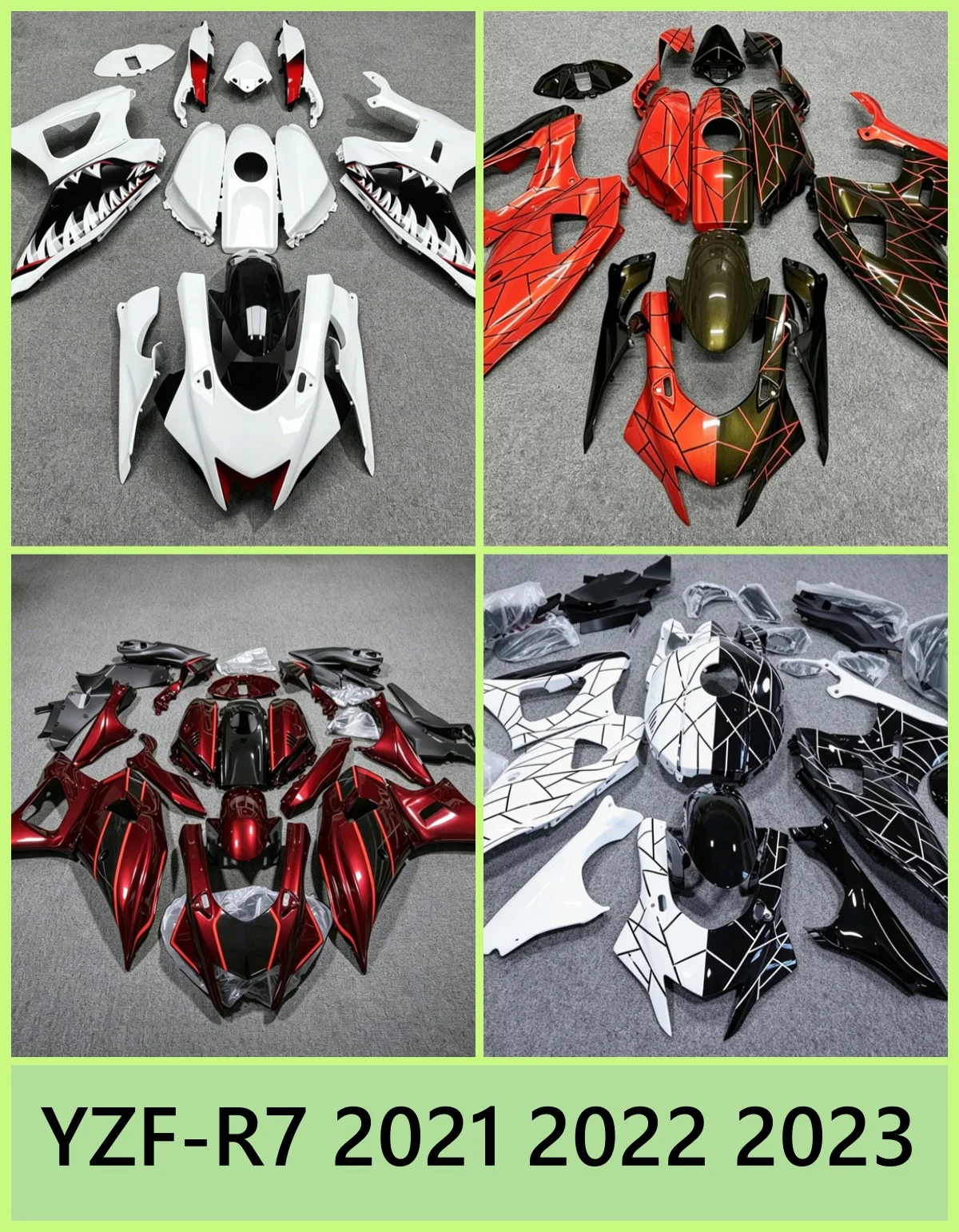 Suitable for Yamaha YZF-R7 2021 2022 2023 motorcycle modified cowl housing accessories, multi-color optional, customizable