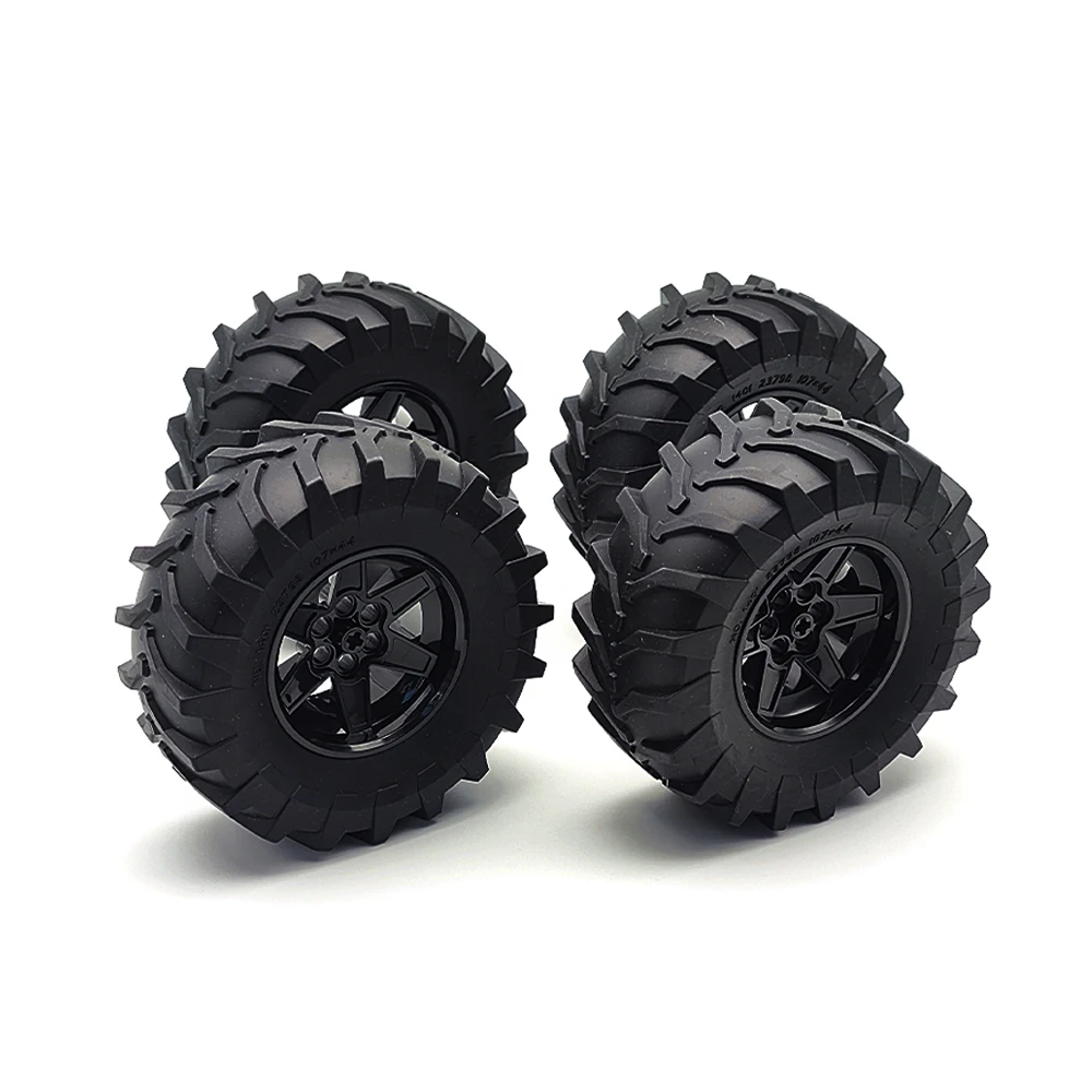 Building Block Wheel Set, Technological Mechanical Parts Tire Building Blocks, Compatible With Classic Building Block Toys