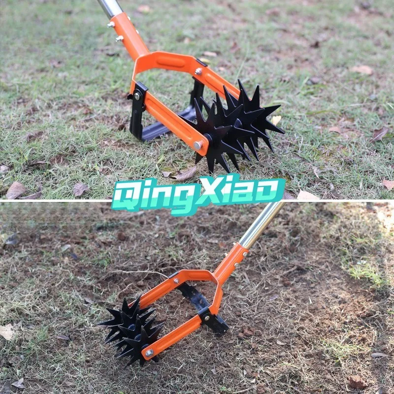 Cross-border rotary tiller Weeding rotary tillage two-in-one tool Cultivator Weeding loosening soil turning garden tool