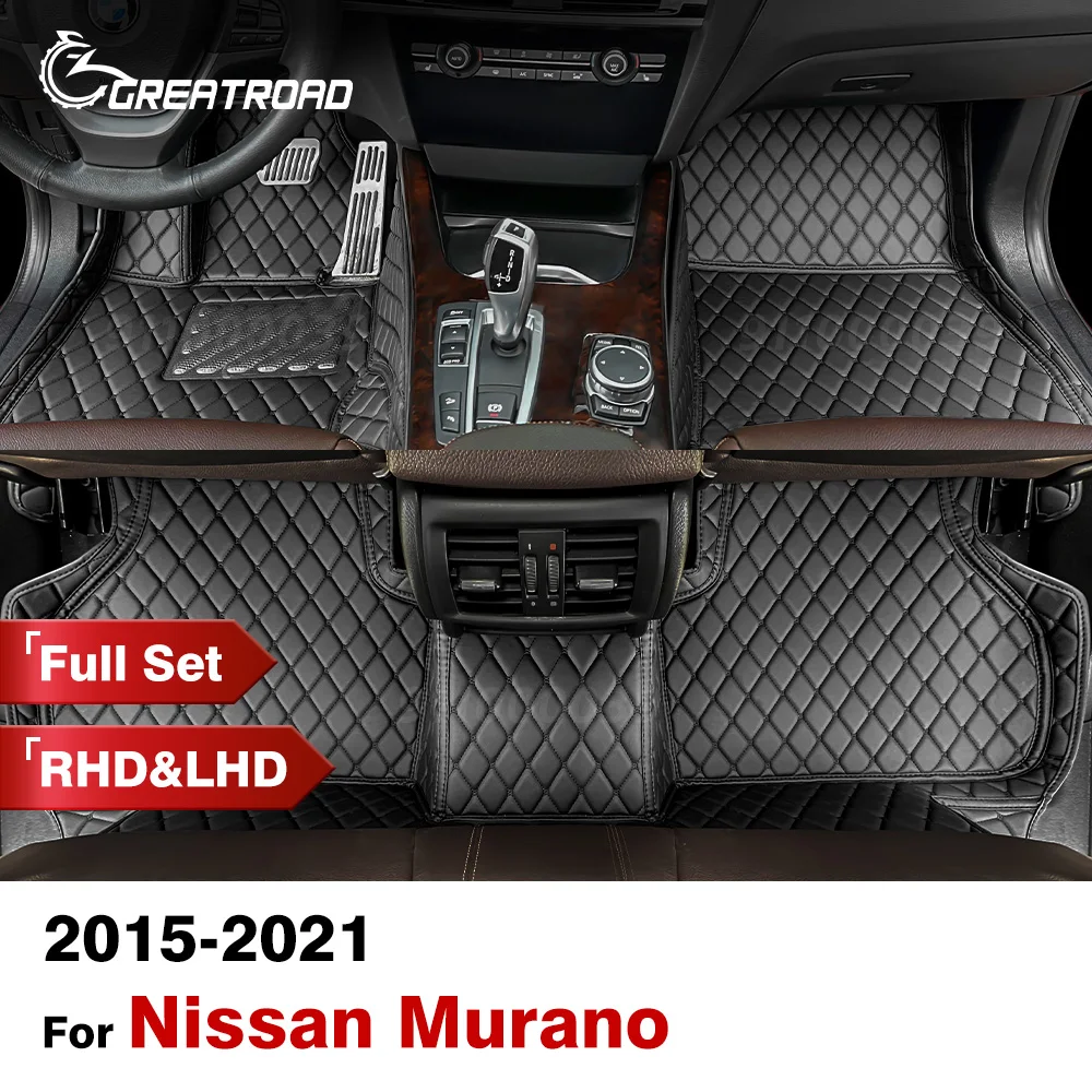 

Car Floor Mats For Nissan Murano 2015 2016 2017 2018 2019 2020 2021 Custom Auto Foot Pads Carpet Cover Interior Accessories