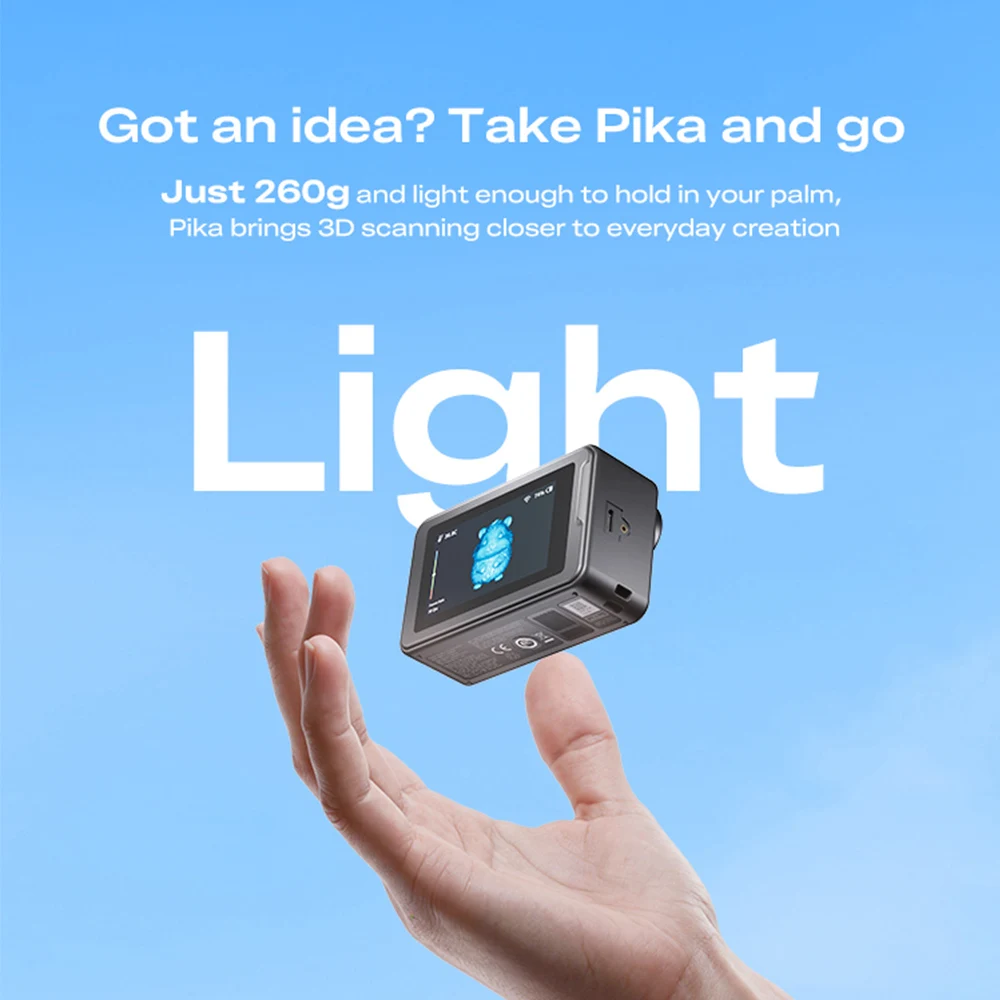Creality Pika Scanner 7 Blue Laser Lines/NIR Light Wi-Fi6 110FPS High Speed 0.03mm Precision Portable Mini 3D Scan Handheld 3d S