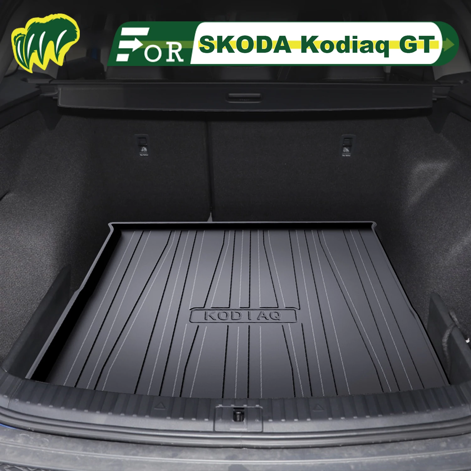 

For SKODA Kodiaq‌ GT 2017-2025 TPE Custom Fit Car Trunk Mat All Season Cargo Mat 3D Shape Trunk Liner Rear Trunk Protection Mat