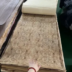Handmade Thin Skin Veneer Sheets, Wood Furniture Cabinet, Guitar, Kraft Paper Backer 55cm Width Diffrent Pattern Randomly Send