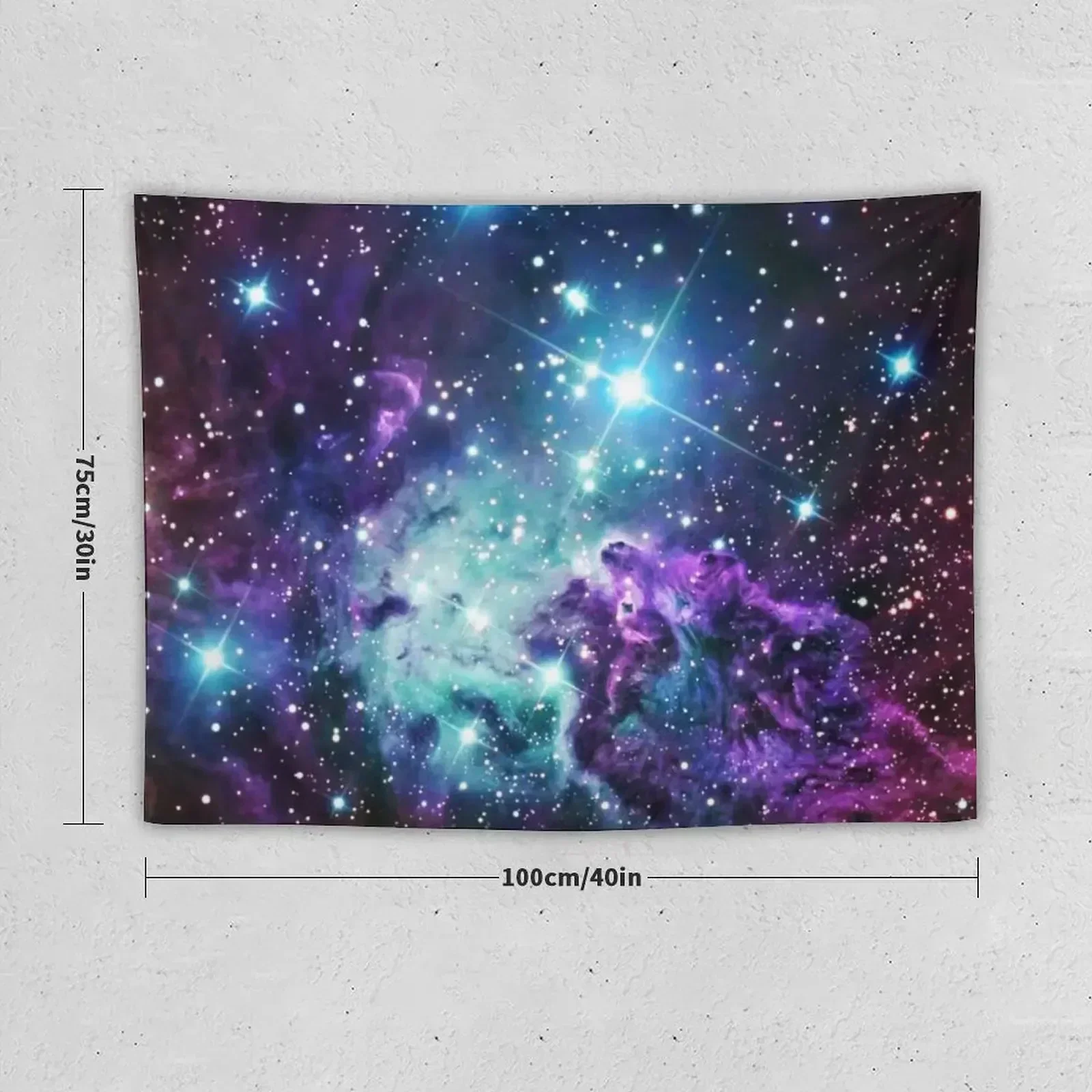 Fox Fur Nebula Teal Turquoise Purple Tapestry Bedroom Organization And Decoration Decorations For Your Bedroom Tapestry