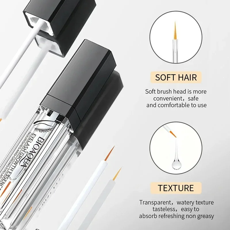 Schnelles Wimpernwachstumsserum, 7 Tage natürlicher Wimpernverstärker, längere, vollere, dickere, lockige Wimpernbehandlung, Augenpflegeprodukte, Make-up