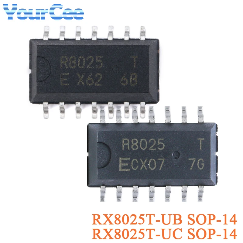 2PCS RX8025T-UB RX8025T-UC SOP-14 RX8025T RX8025 Real Time Clock Chip ECX07 EX62 SMD