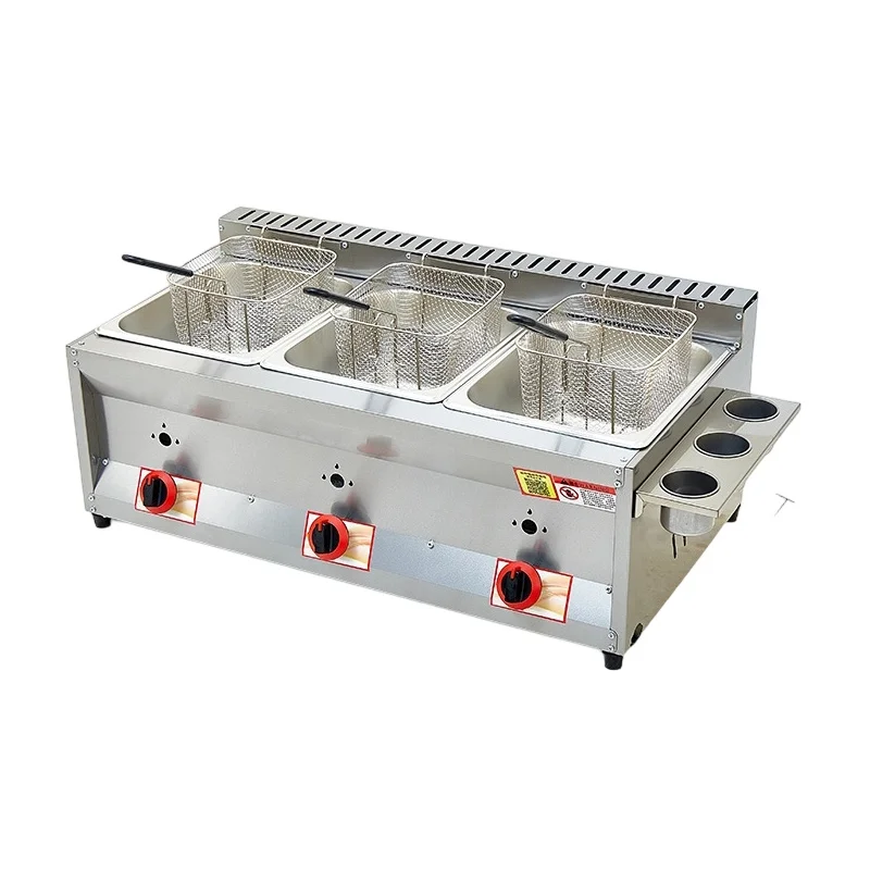 New Commercial Counter Top Industrial Gas Deep Fryer for Restaurant Use Donut/Chips/Cake Fryer