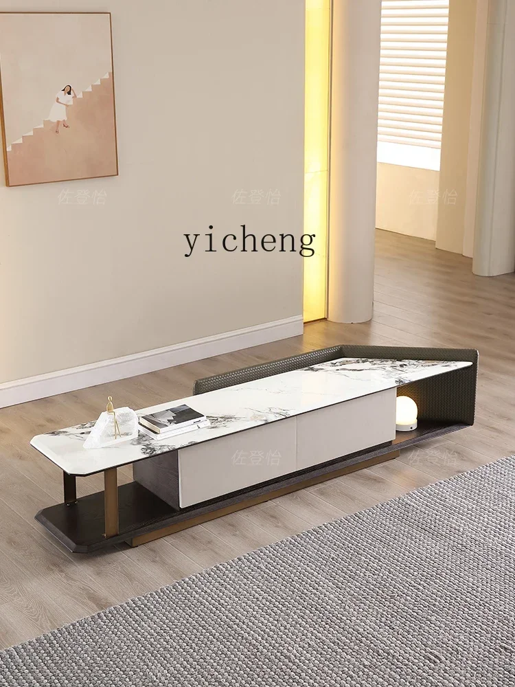 c9.21- Marble TV Cabinet High-Grade Modern Minimalist Italian Minimalist Luxury Floor Cabinet