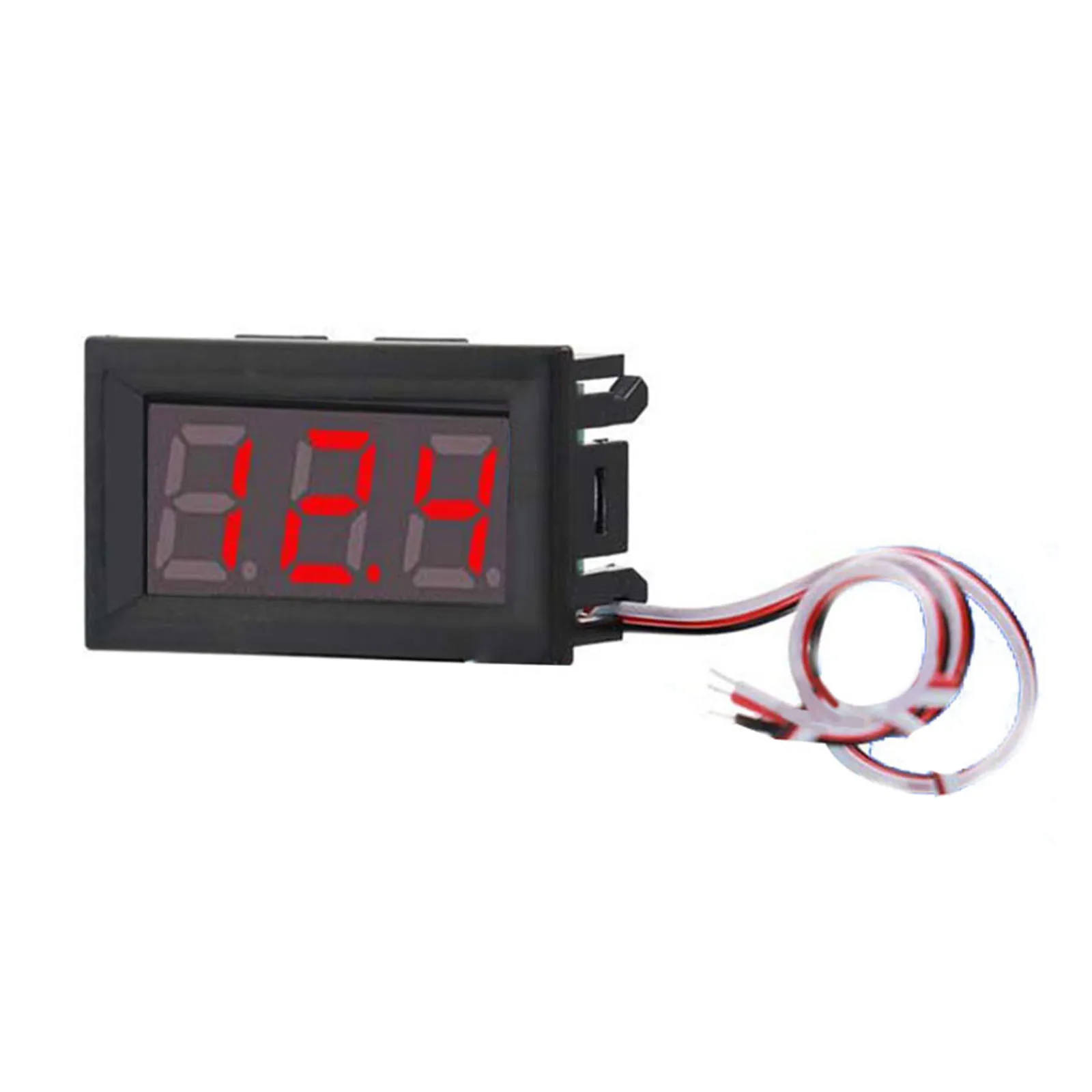0 56 Inch 3 Wire LED Digital Voltmeter DC0 30V with Reverse Polarity Protection and Automatic Decimal Point Adjustment