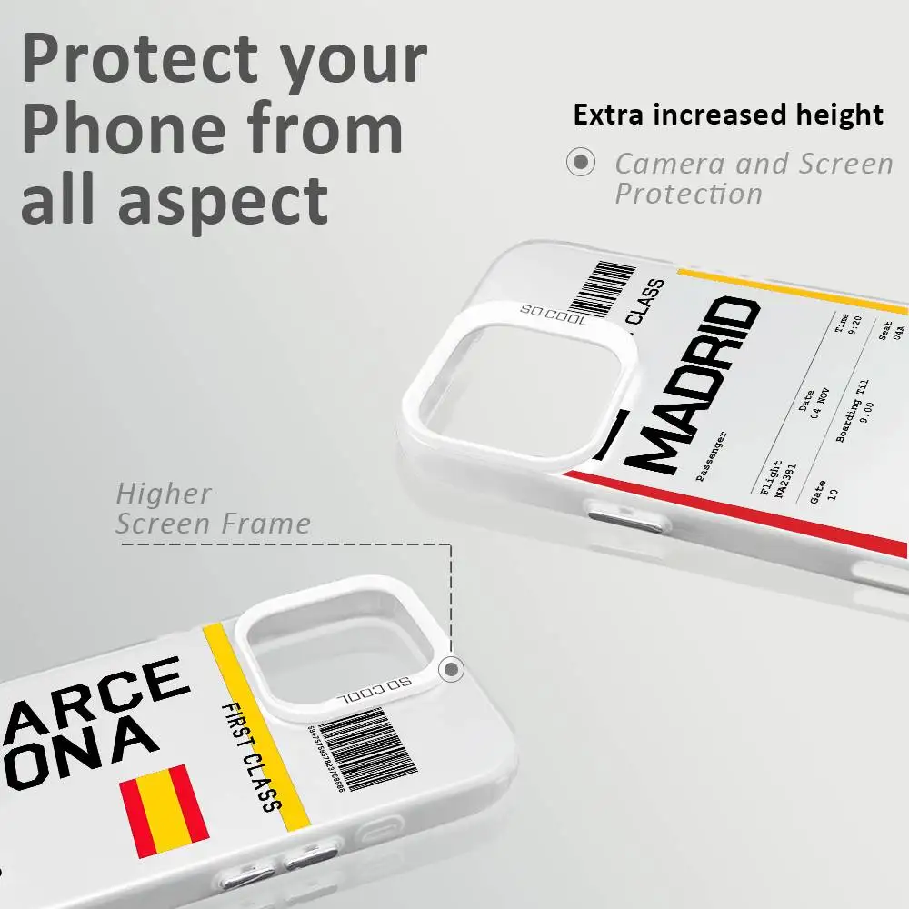 حافظة هاتف إسبانيا لهاتف آيفون 16 15 14 13 12 11 Pro Max Plus - غطاء خلفي ناعم متدرج ملون من مادة TPU #4