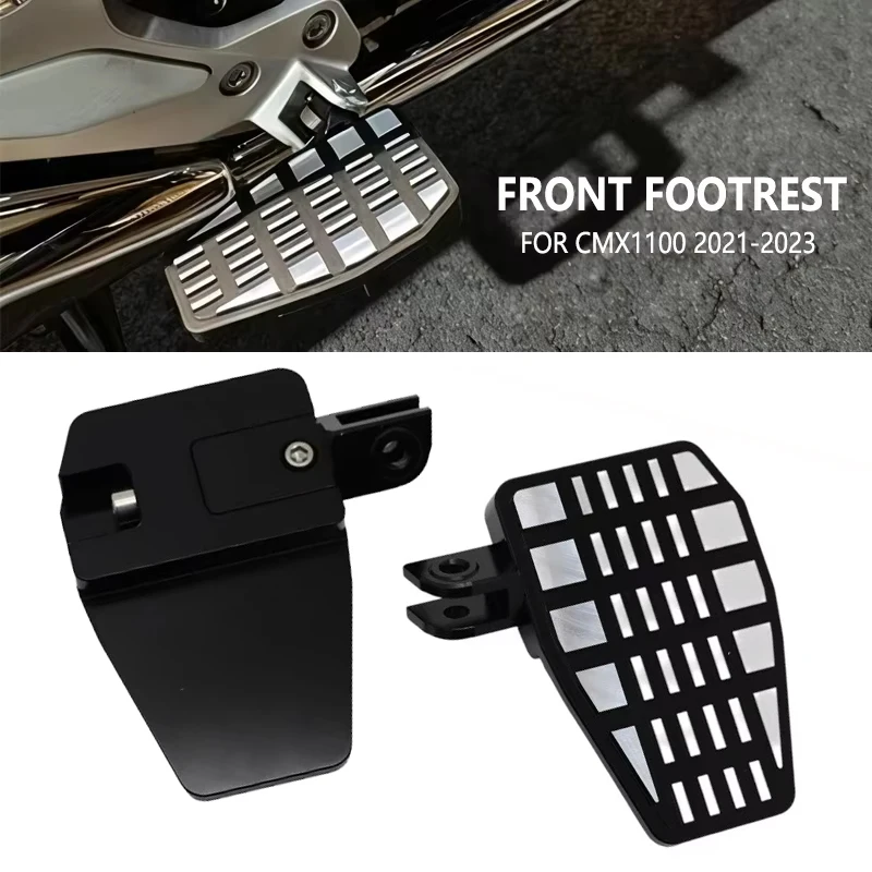 

For Honda Rebel 1100 CMX1100 2021 2022 2023 Motorcycle Aluminum Front Footrests Foot Pegs cmx 1100 Wide Pedals